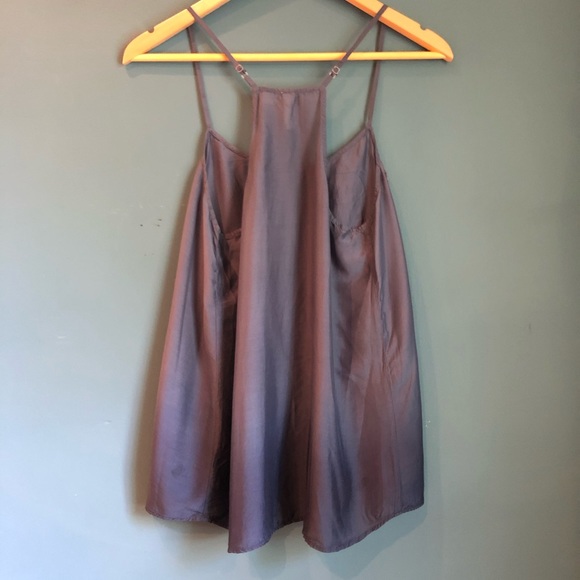Anthropologie Silk camisole with lace pocket - Picture 3 of 5